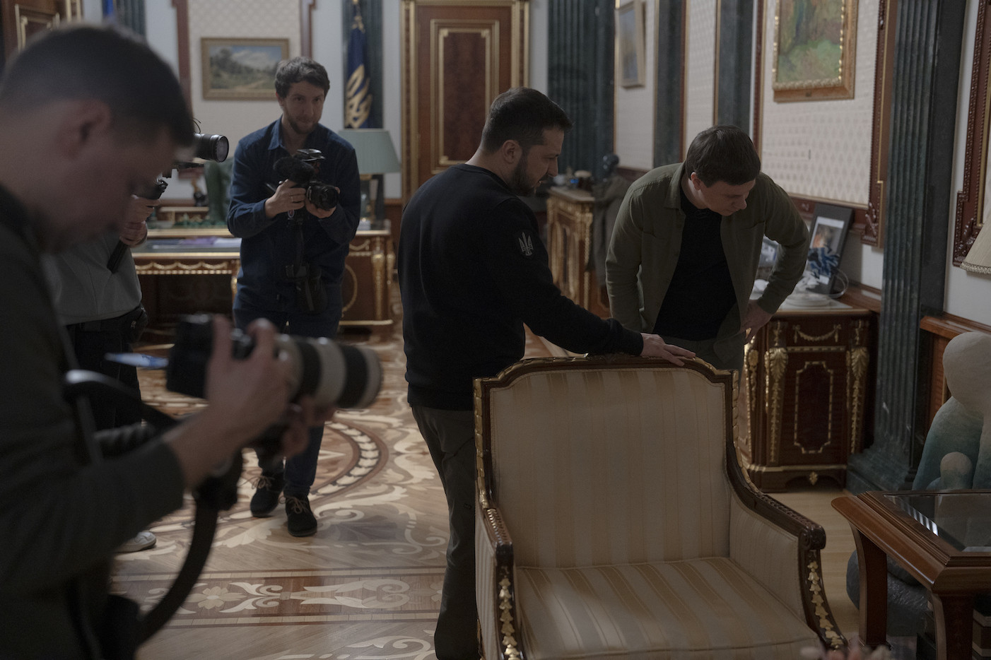 Дмитро Комаров та Володимир Зеленський 1+1