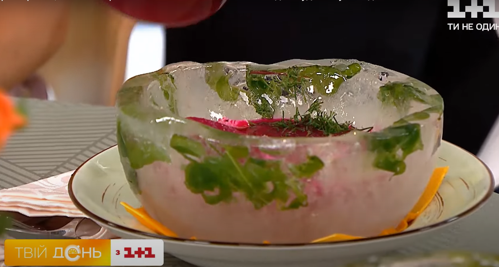 как сделать ледяную тарелку