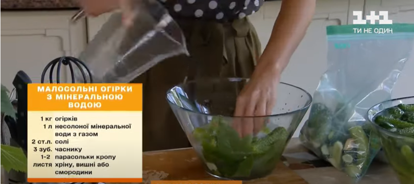рецепт приготовления огурцов на минеральной воде: