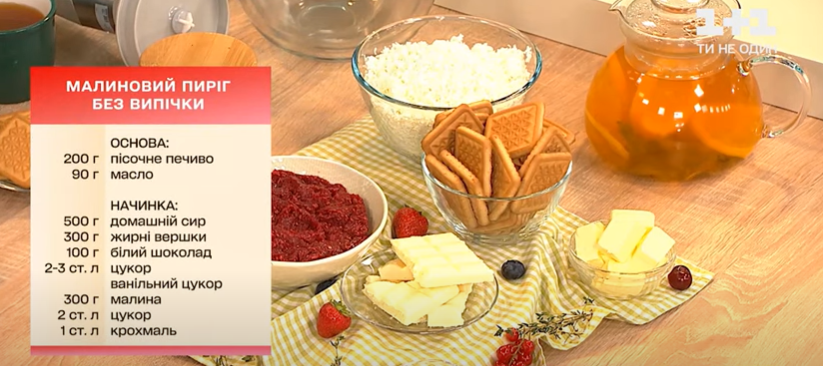 рецепт малинового пирога