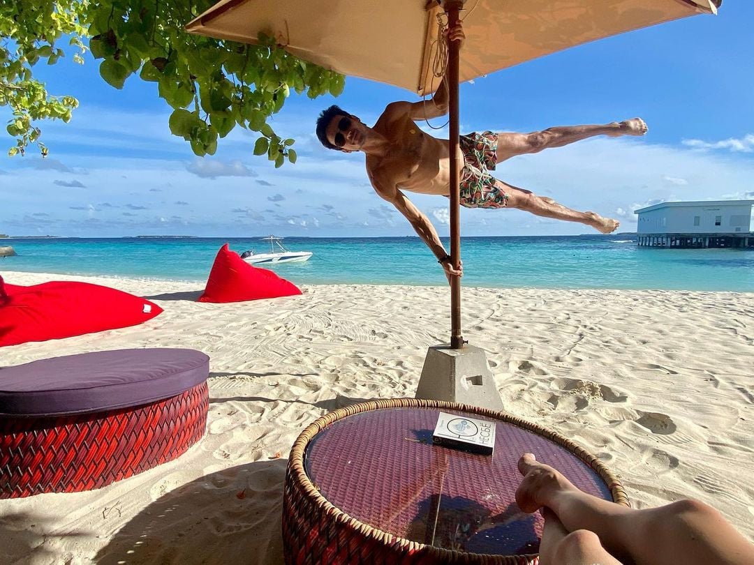 Александр Стоянов на Мальдивах