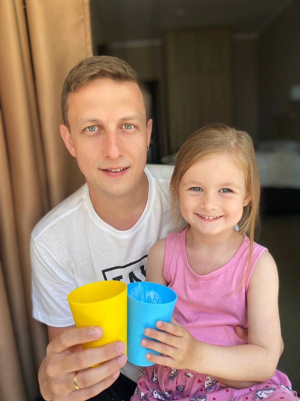 Святослав Гринчук з донькою Дзвінкою