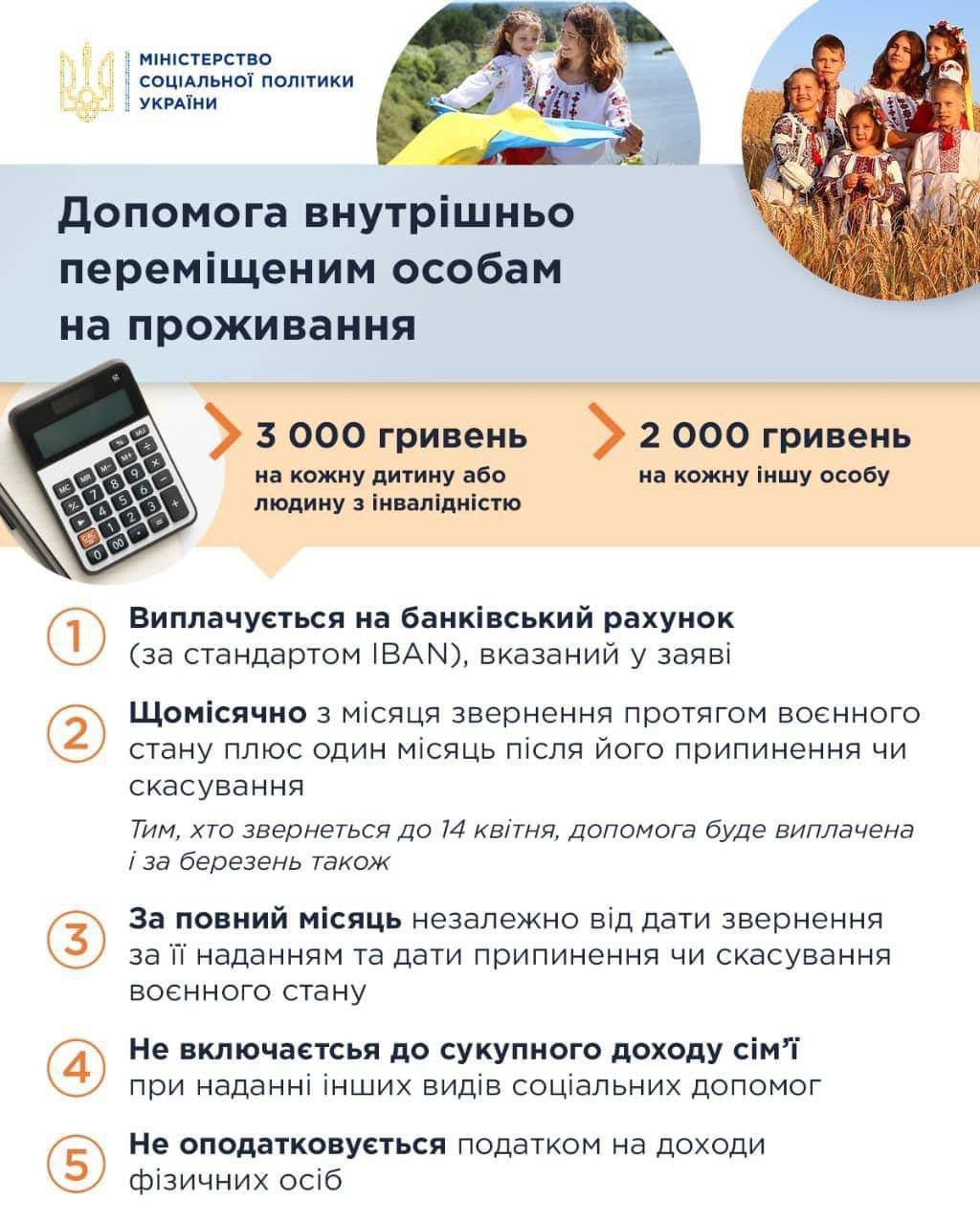 Виплати ВПО