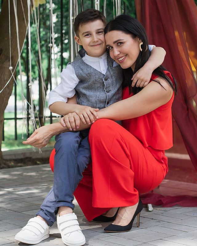 Людмила Барбир с сыном