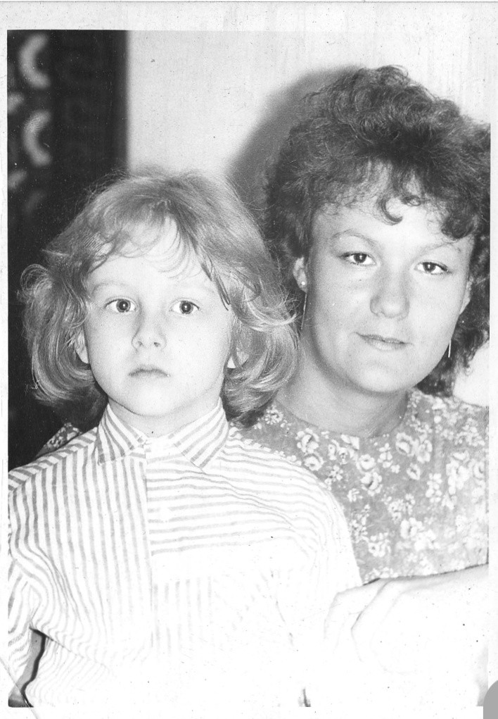 Святослав Гринчук з мамою Ольгою Федорівною 1+1