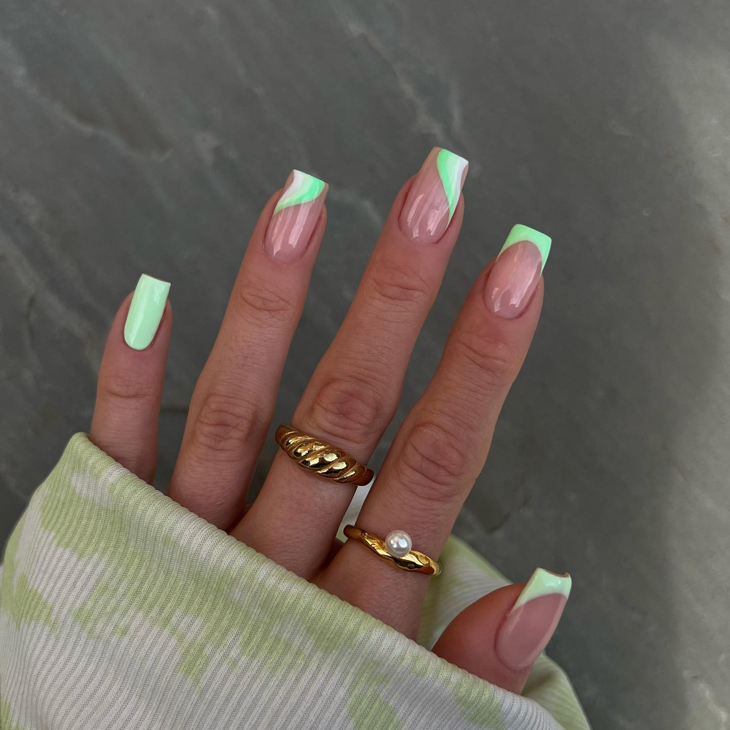 Літній манікюр ідеї - 1+1