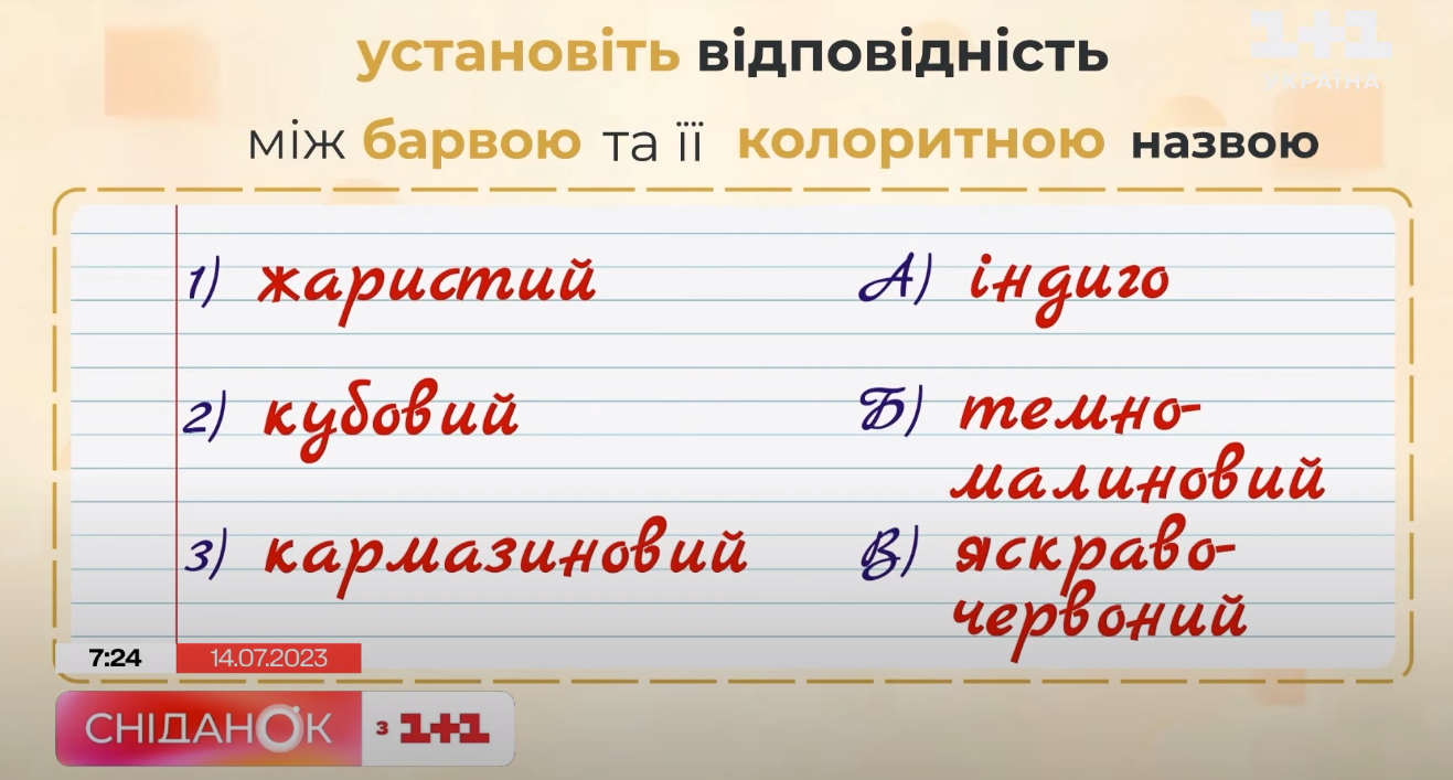 Урок української мови - 1+1