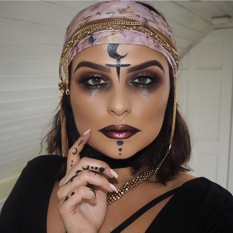 Макіяж на Гелловін відьма - фото