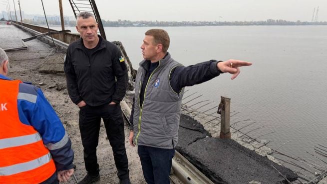 Віталій Кличко на Південному мосту