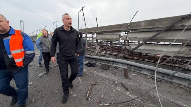 Виталий Кличко на Южном мосту
