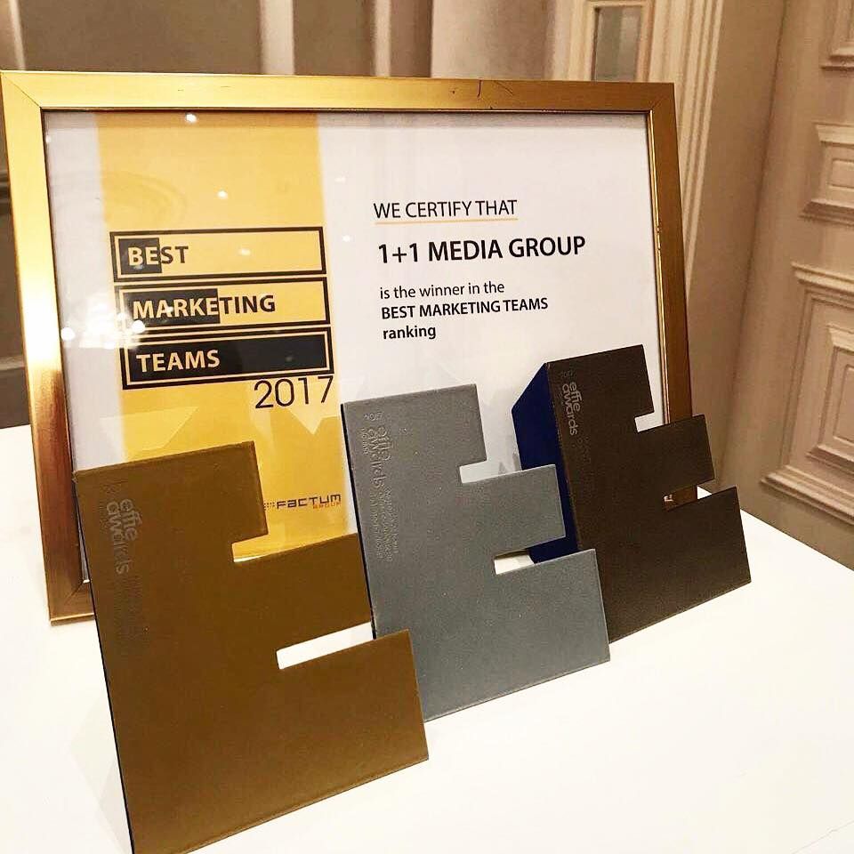 Effie Awards Ukraine 2017: Три нагороди для Музею Новин та відзнака команди маркетингу 1+1 медіа кращою