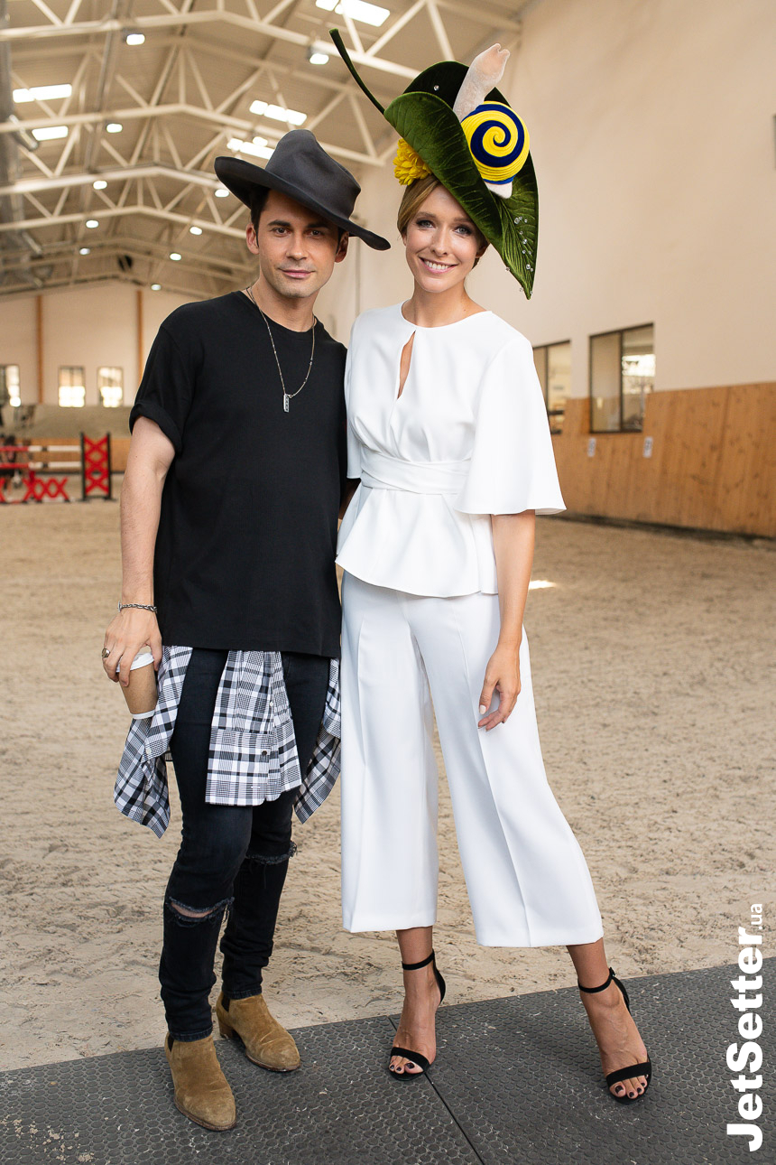 Катя Осадчая и Дан Балан на Украинском неделе моде