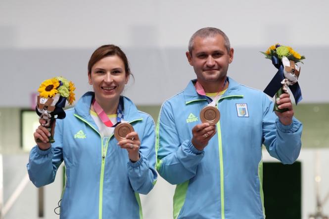 Олімпіада 2020: стрільці Олена Костевич та Олег Омельчук здобули бронзу