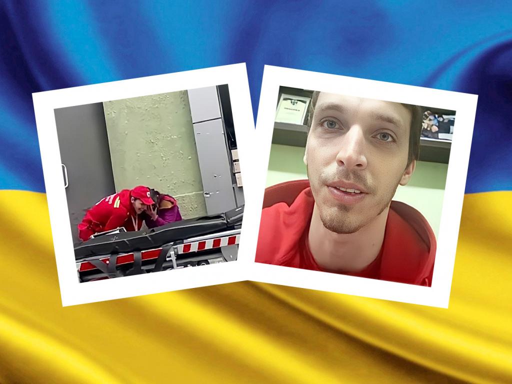 Волонтер, не покинувший женщину под обстрелами в Харькове, рассказал "Сніданок з 1+1", почему не смог, как другие, спрятаться в помещении