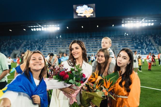 Иванна Онуфрийчук обратилась к европейцам во время благотворительного матча в Швейцарии: «Европа не может забыть о войне в Украине»