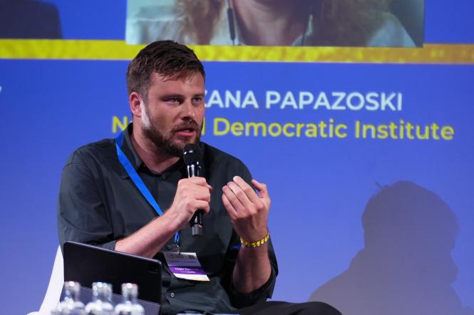 Егор Гордеев рассказал европейцам об информационной безопасности и борьбе с фейками в Украине