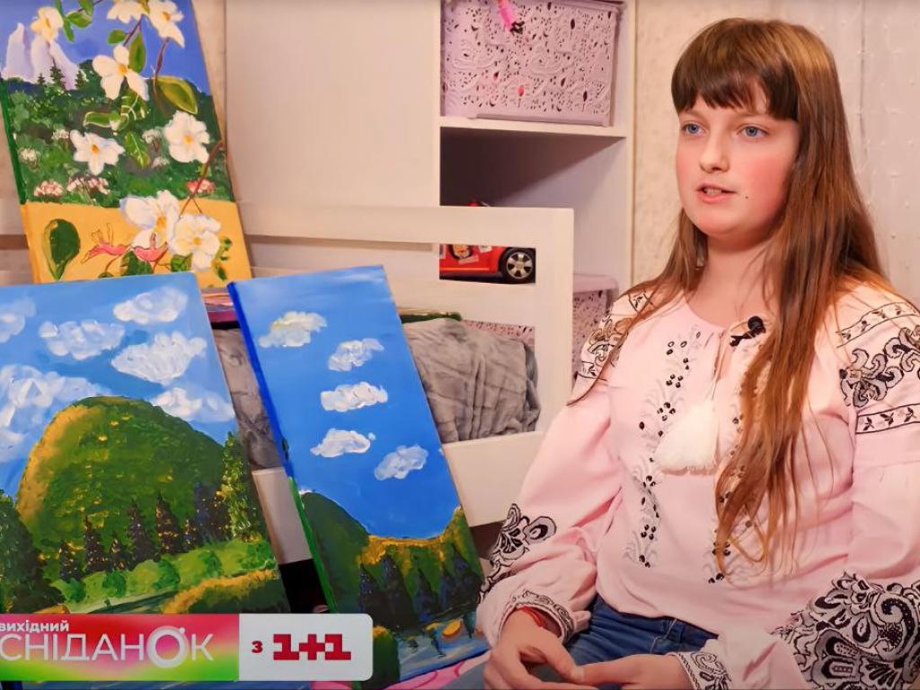 Як 11-річна Софійка малює та допомагає ЗСУ: відео