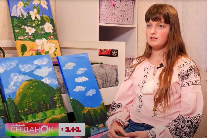 Як 11-річна Софійка малює та допомагає ЗСУ: відео