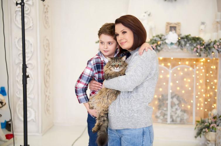 Алла Мазур із сином