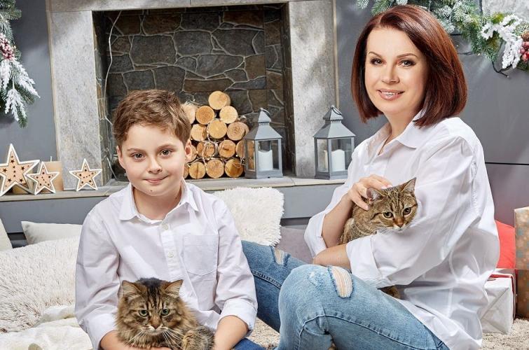 Алла Мазур із сином